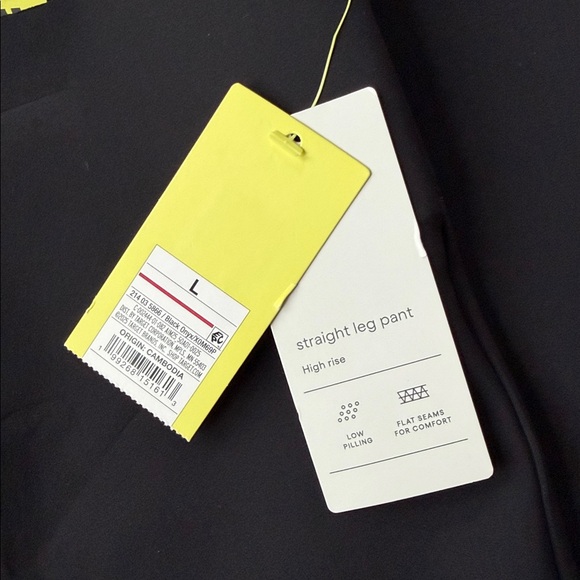 All in Motion High-Waisted Straight Leg Pant. Active Black Pull-On Trouser L NEW - Picture 3 of 12